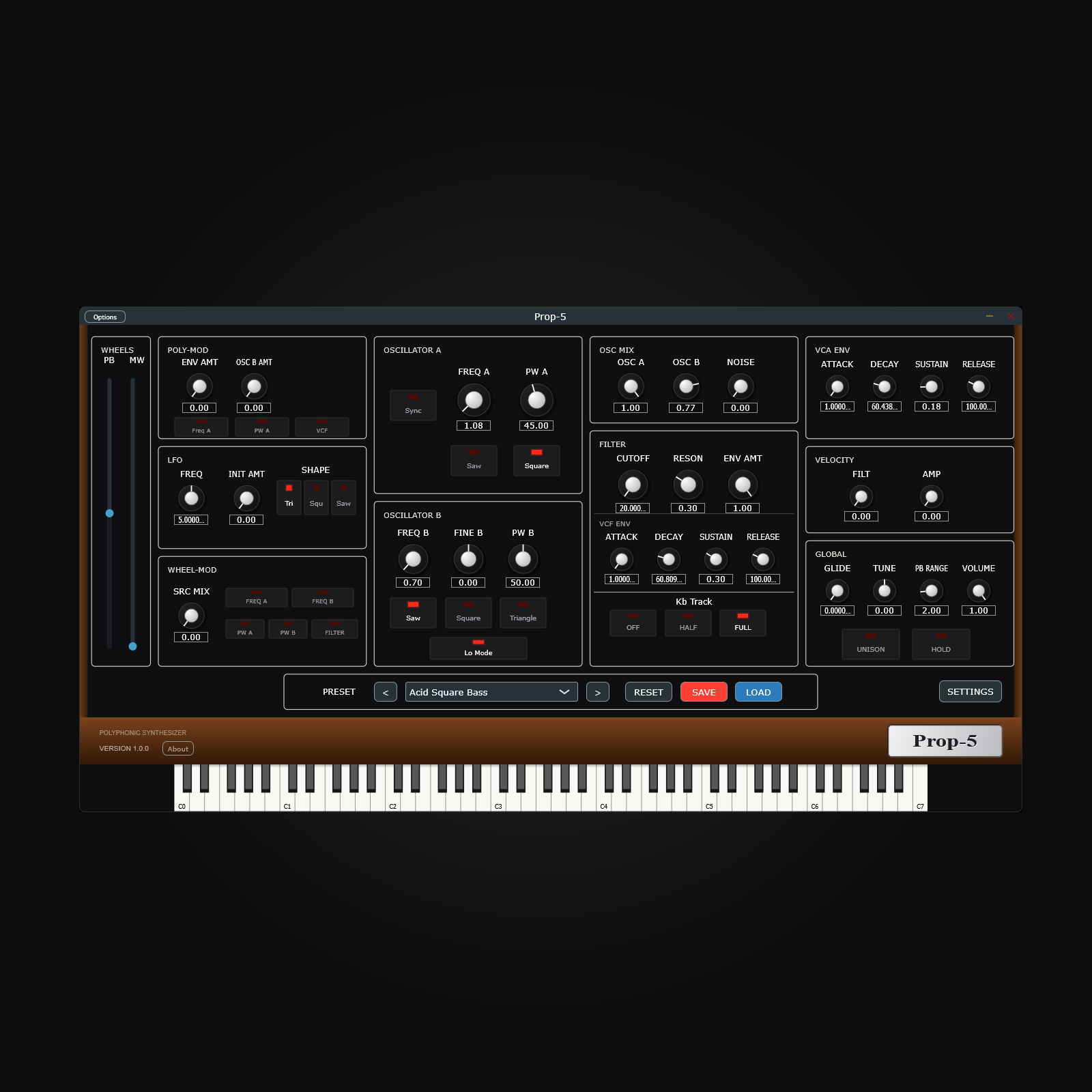 Prop-5 Synthesizer